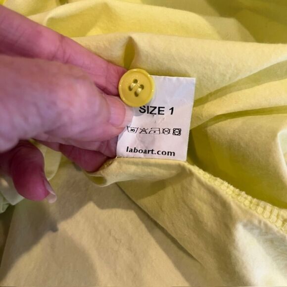 LABO.ART Labo Art Maglia Poeta Sushi Top Citronella Lemon Mandarin Collar Small - Picture 6 of 9